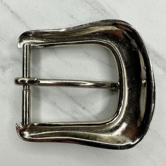 Western Style Silver Engraved Belt Buckle Classic Design ✨ - Picture 2 of 7
